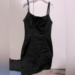Black mini dress